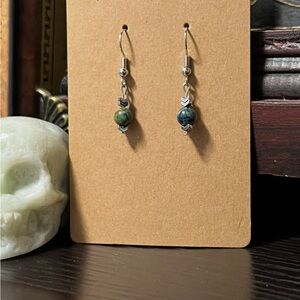 Chic Silver and Blue Beaded Earrings Bundle and save
